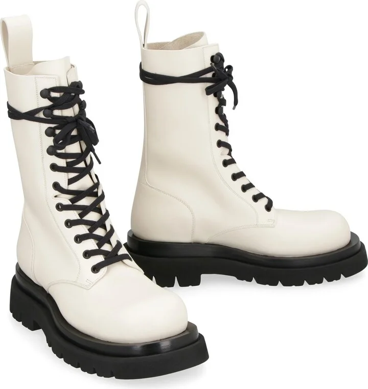 Bottega Veneta Lug Lace-Up Ankle Boots - Image 3