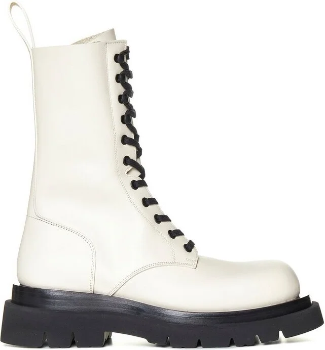 Bottega Veneta Lug Lace Up Ankle Boots