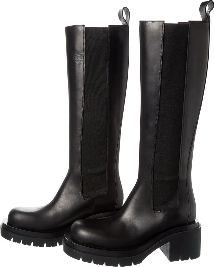 Bottega Veneta Lug Leather Boot (Authentic Pre-Loved) - Image 2