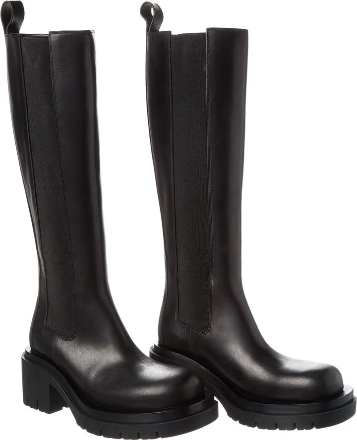 Bottega Veneta Lug Leather Boot (Authentic Pre-Loved)