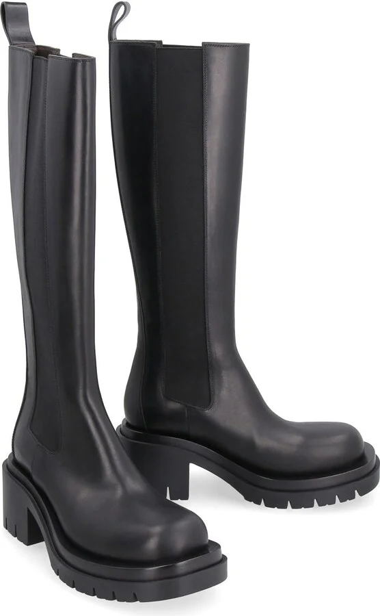 Bottega Veneta Lug Leather Boots - Image 3