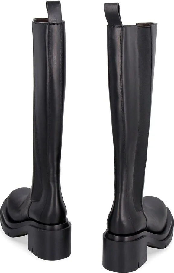 Bottega Veneta Lug Leather Boots - Image 4