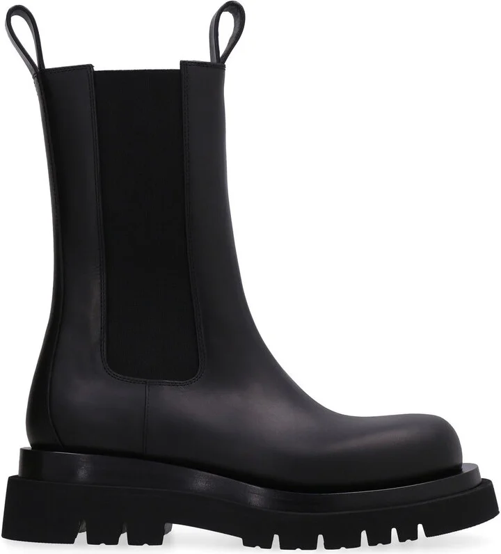 Bottega Veneta Lug Leather Boots - Image 2