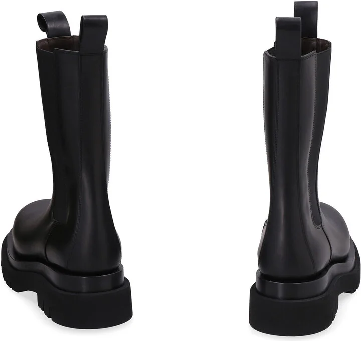 Bottega Veneta Lug Leather Boots - Image 4