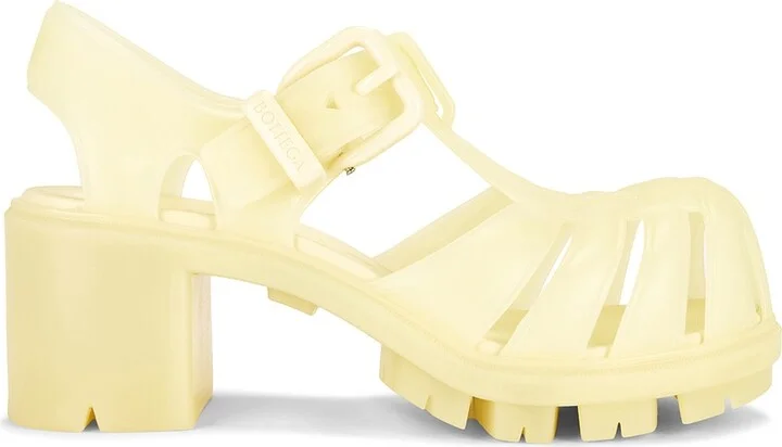 Bottega Veneta Medusa Sandal in Yellow