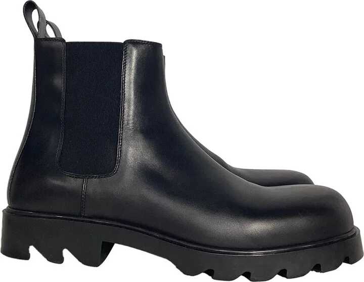 Bottega Veneta Men's Leather Strut Chelsea Boot (Authentic Pre-Loved)