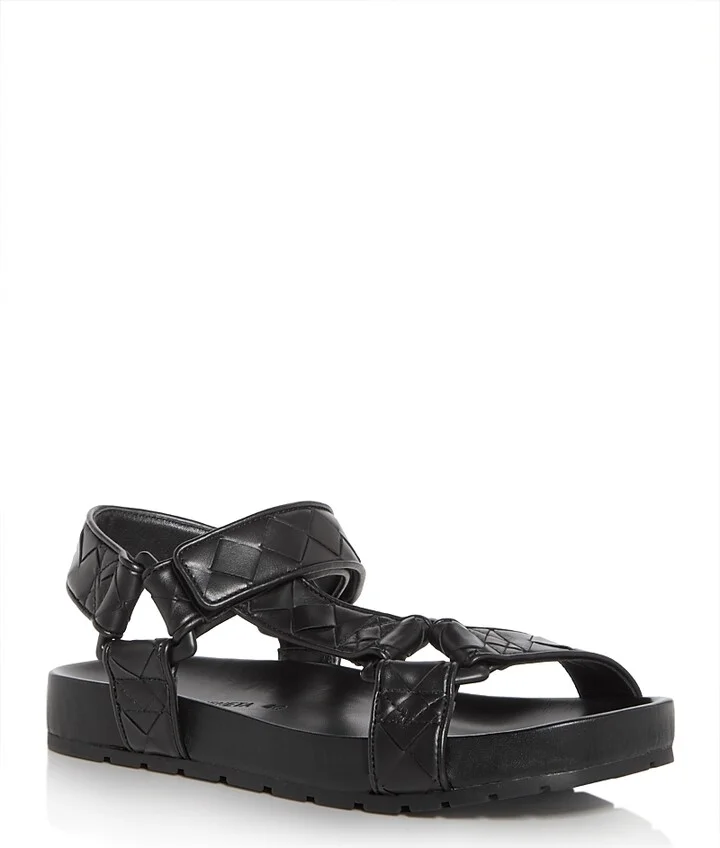 Bottega Veneta Men's Trip Intrecciato Sandals