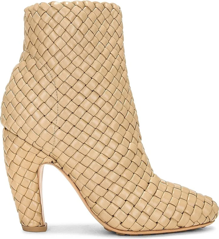 Bottega Veneta Mini Lido Ankle Boot in Beige