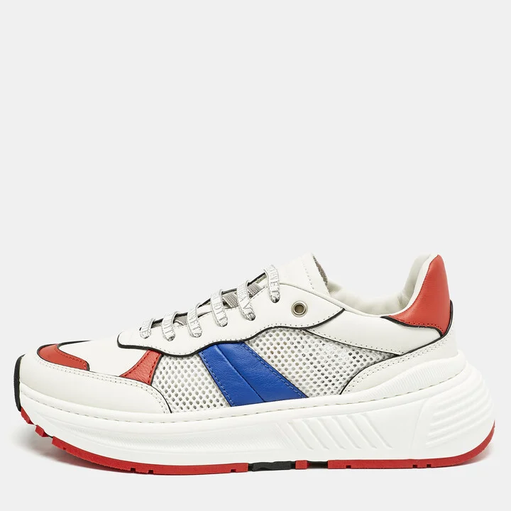 Bottega Veneta Multicolor Leather and Mesh Speedster Sneakers Size 40