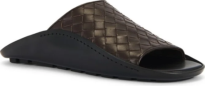Bottega Veneta Nappa Opaque Weave Mule Sandal in Brown - Image 2