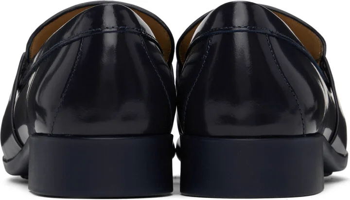 Bottega Veneta Navy Monsieur Loafers - Image 2