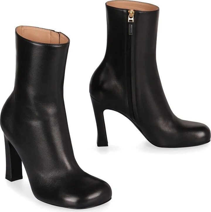 Bottega Veneta Nico Leather Ankle Boots - Image 3
