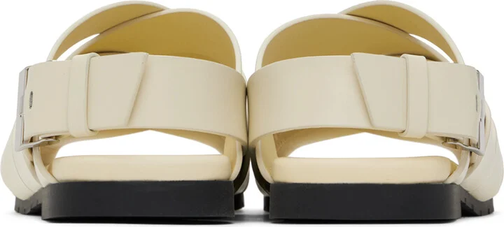 Bottega Veneta Off-White Alfie Sandals - Image 2