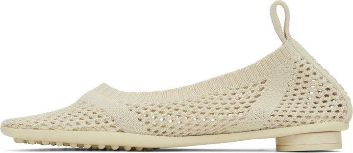 Bottega Veneta Off-White Atomic Ballerina Flats - Image 3