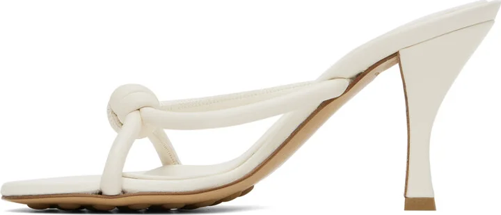 Bottega Veneta Off-White Blink Mules - Image 3