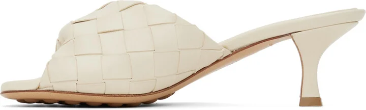 Bottega Veneta Off-White Blink Mules - Image 3