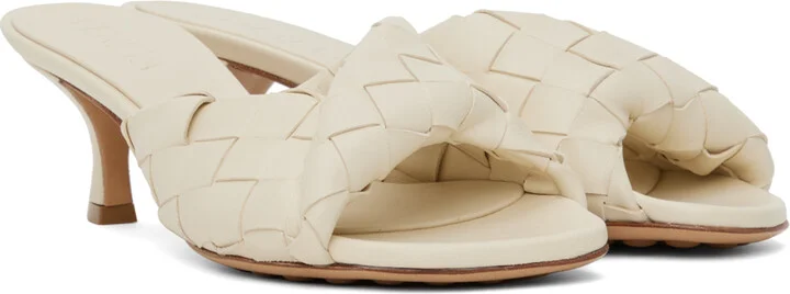 Bottega Veneta Off-White Blink Mules - Image 4