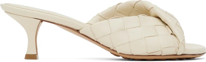 Bottega Veneta Off-White Blink Mules