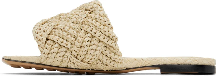 Bottega Veneta Off-White Lido Sandals - Image 3
