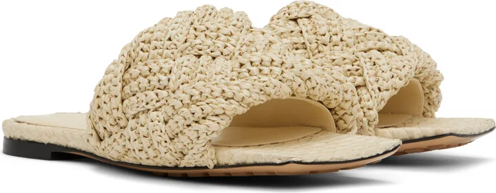 Bottega Veneta Off-White Lido Sandals - Image 4