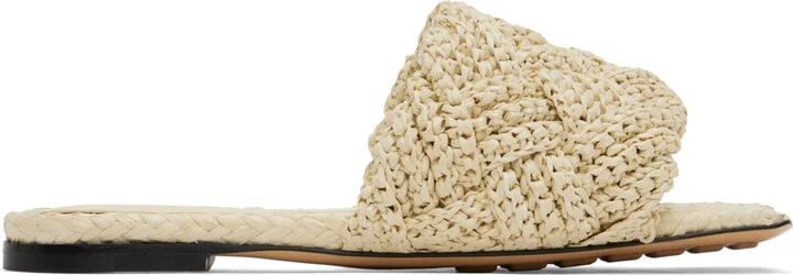 Bottega Veneta Off-White Lido Sandals