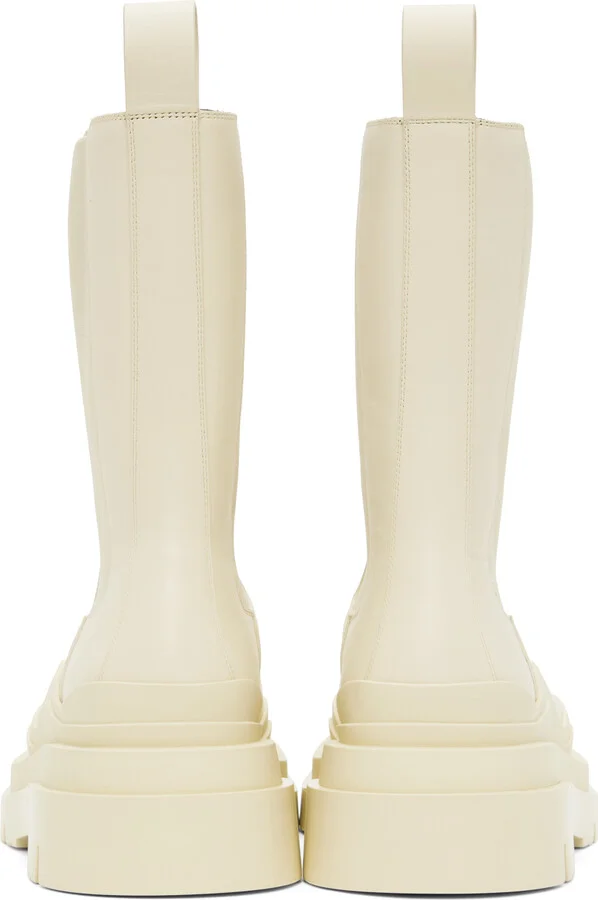 Bottega Veneta Off-White Lug Boots - Image 2