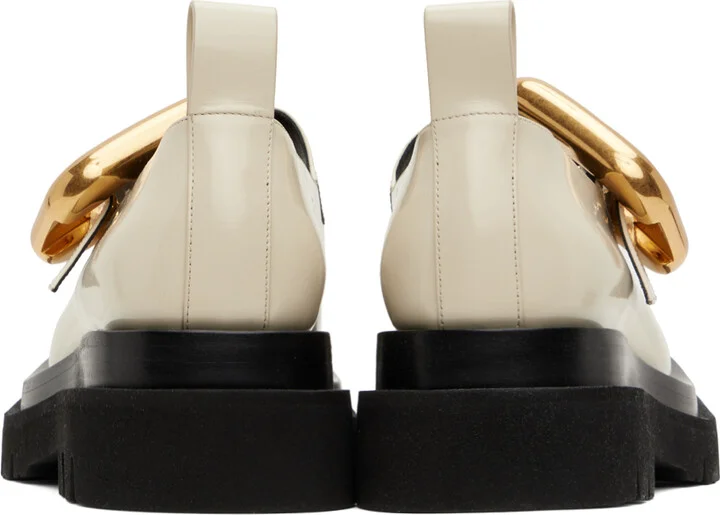 Bottega Veneta Off-White Lug Mary-Jane Loafers - Image 2