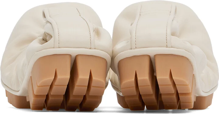Bottega Veneta Off-White Shore Ballerina Flats - Image 2