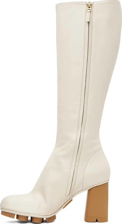 Bottega Veneta Off-White Shore Boots - Image 3