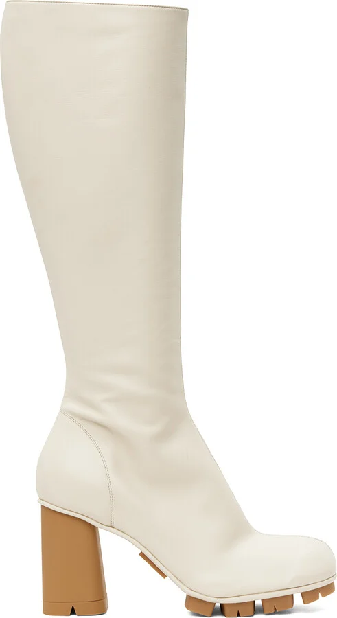 Bottega Veneta Off-White Shore Boots