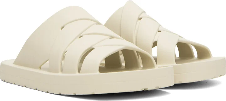 Bottega Veneta Off-White Slip-On Sandals - Image 4