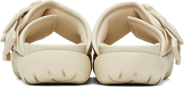 Bottega Veneta Off-White Snap Slide Sandals - Image 2