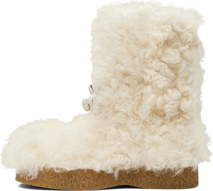 Bottega Veneta Off-White Torino Boots - Image 3