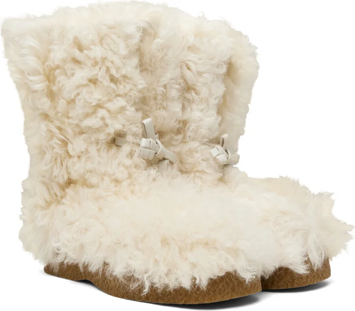 Bottega Veneta Off-White Torino Boots - Image 4