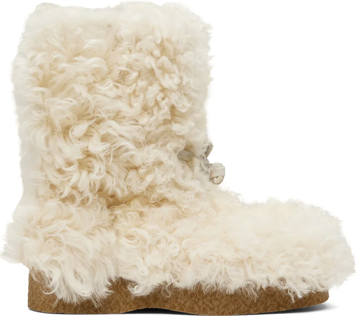 Bottega Veneta Off-White Torino Boots