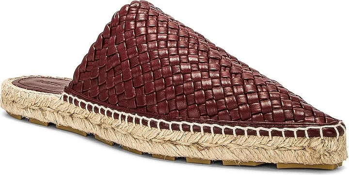 Bottega Veneta Open Back Espadrille in Burgundy - Image 2