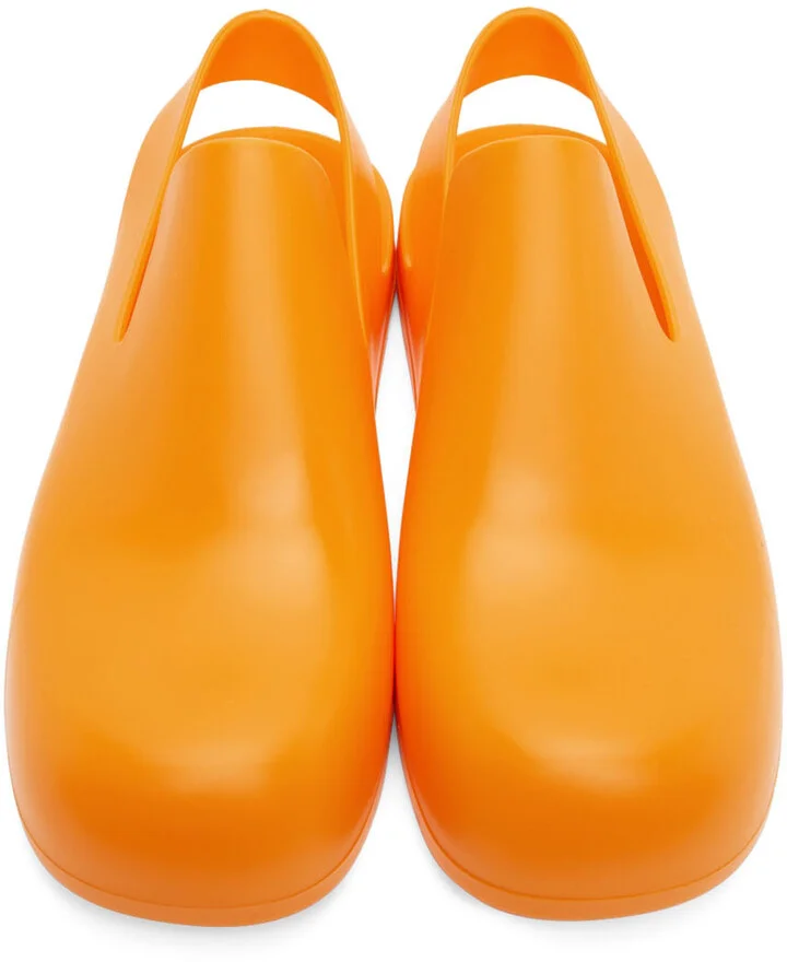 Bottega Veneta Orange Puddle Loafers - Image 5