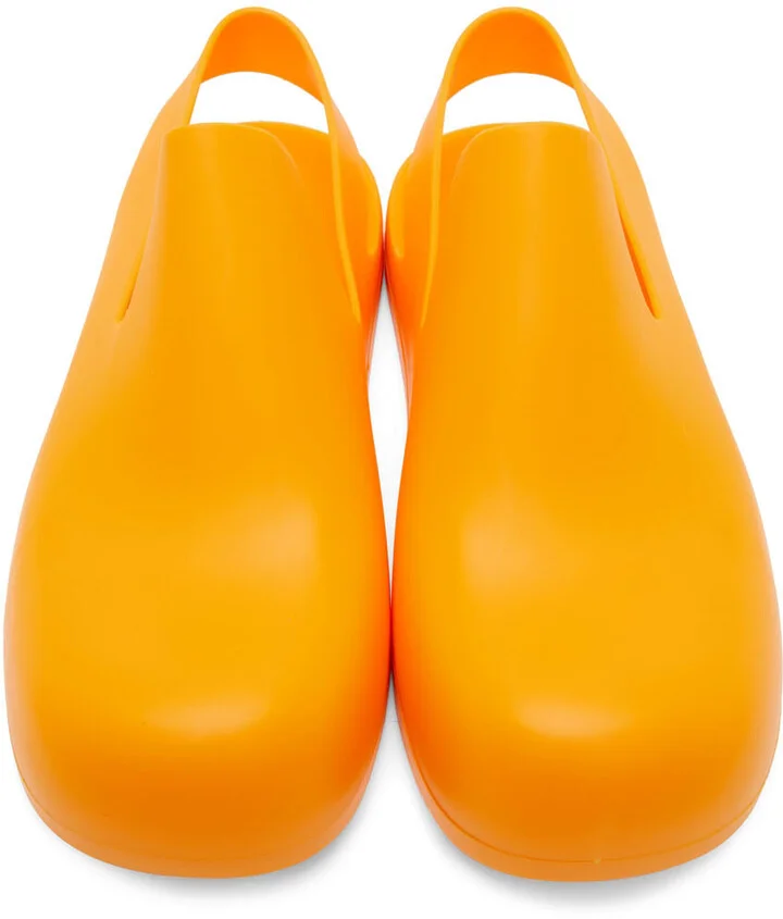 Bottega Veneta Orange Puddle Loafers - Image 5