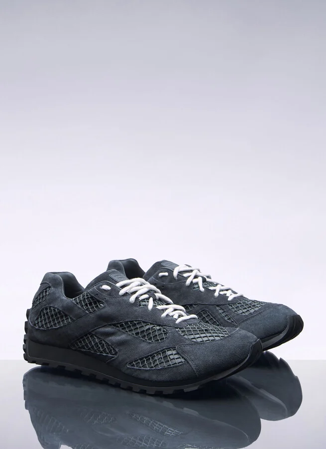 Bottega Veneta Orbit Leather Sneakers - Man Sneakers Grey Eu - 40 - Image 3