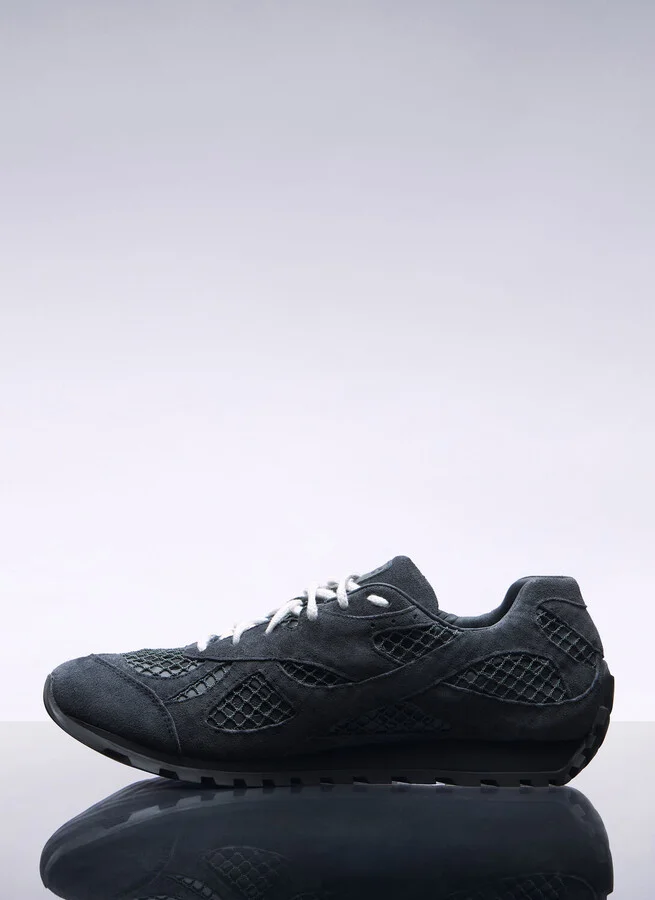 Bottega Veneta Orbit Leather Sneakers - Man Sneakers Grey Eu - 40 - Image 4