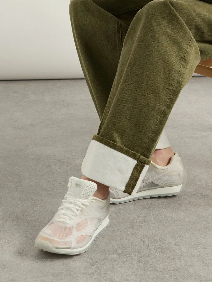 Bottega Veneta - Orbit Rubber And Mesh Sneakers - White - Image 2
