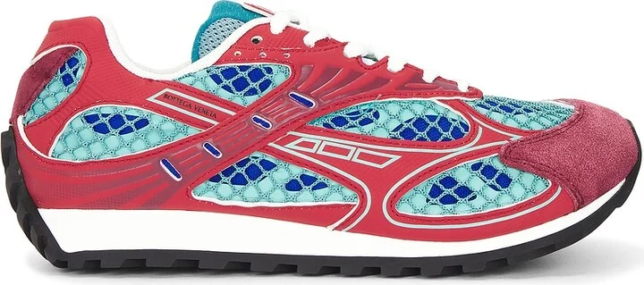 Bottega Veneta Orbit Sneaker in Red,Teal