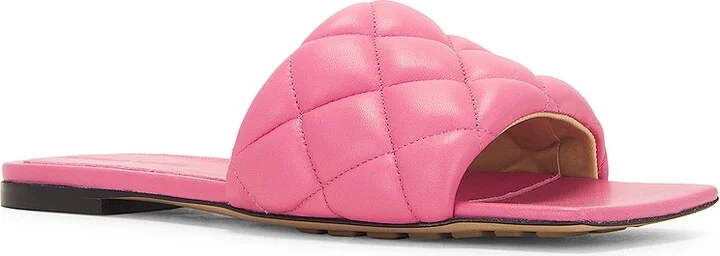 Bottega Veneta Padded Flat Sandals in Pink - Image 2