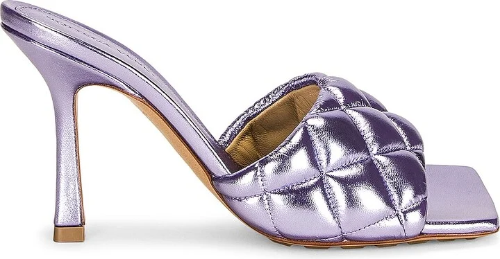 Bottega Veneta Padded Mule Sandals in Lavender
