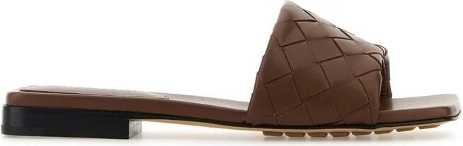 Bottega Veneta Parco Intrecciato Flat Sandals
