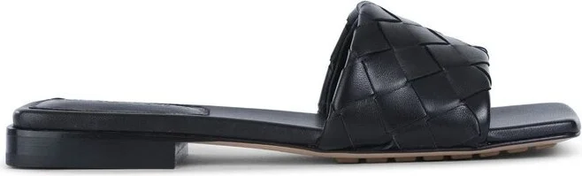 Bottega Veneta Parco Intrecciato Flat Sandals