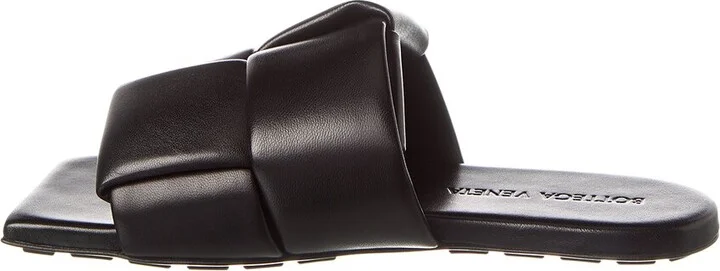 Bottega Veneta Patch Leather Flat Mule - Image 2