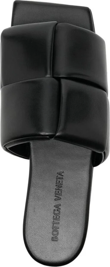 Bottega Veneta Patch Leather Flat Sandals - Image 2