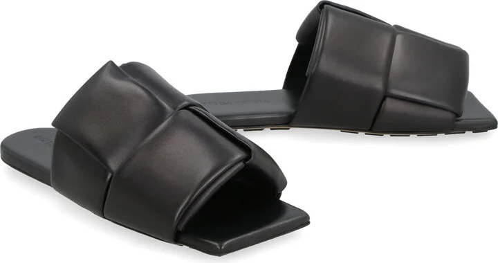 Bottega Veneta Patch Leather Mules - Image 3