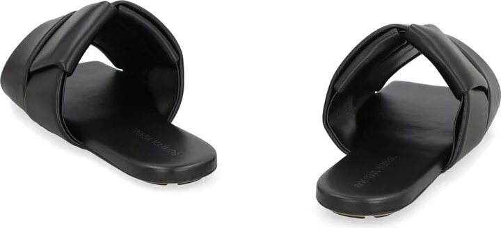 Bottega Veneta Patch Leather Mules - Image 4